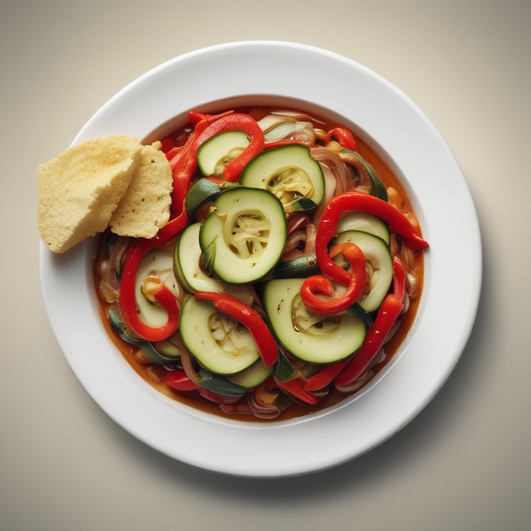 Fricadelle au Poivron, Courgette et Oignon