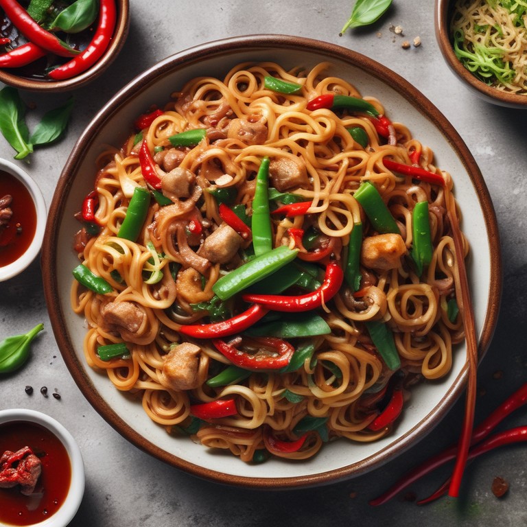 Spicy Asian Stir-Fried Noodles