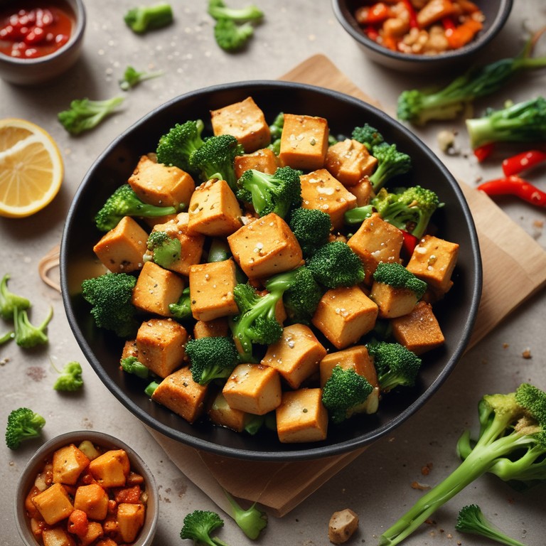 Crispy Garlic Tofu Stir-Fry