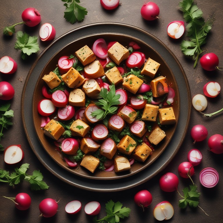 Spiced Tofu Radish Delight