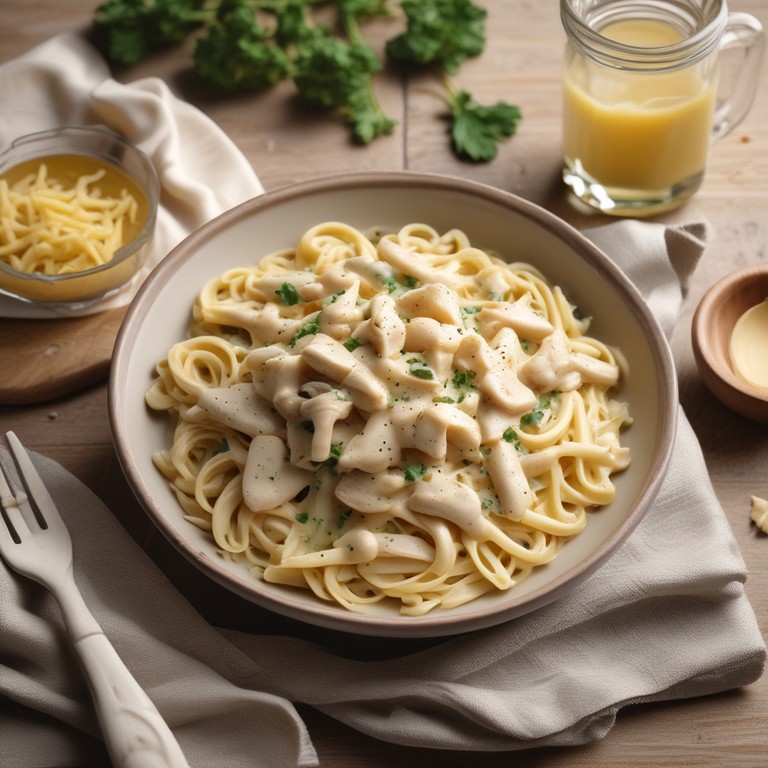 Creamy Chicken Alfredo Pasta