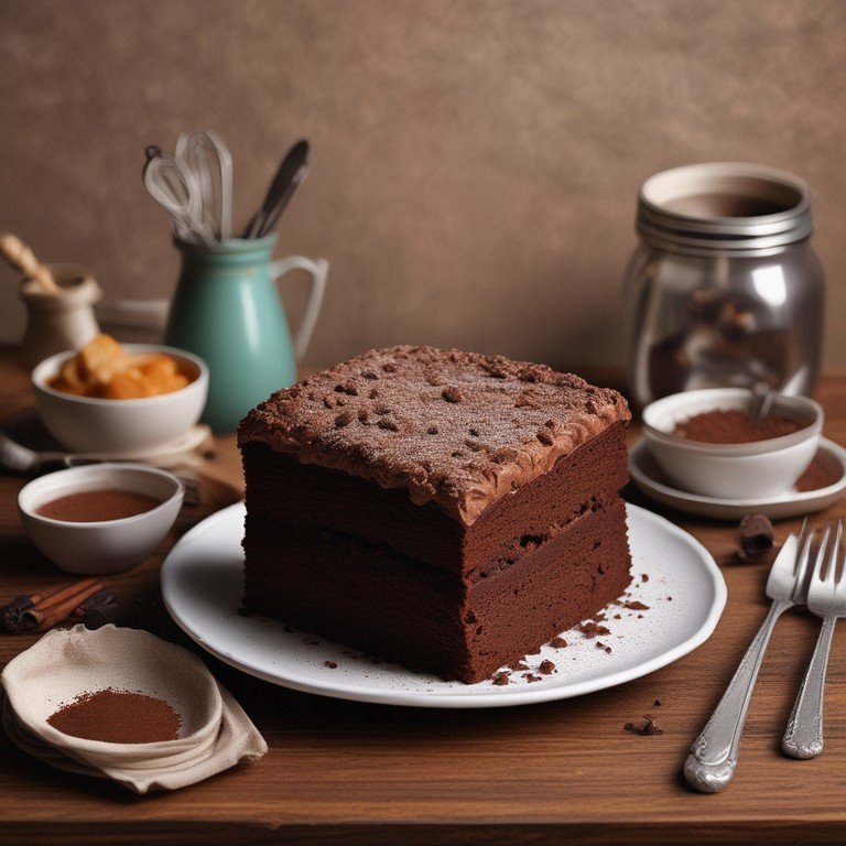 Chocolate Cake with a Fluffy Texture