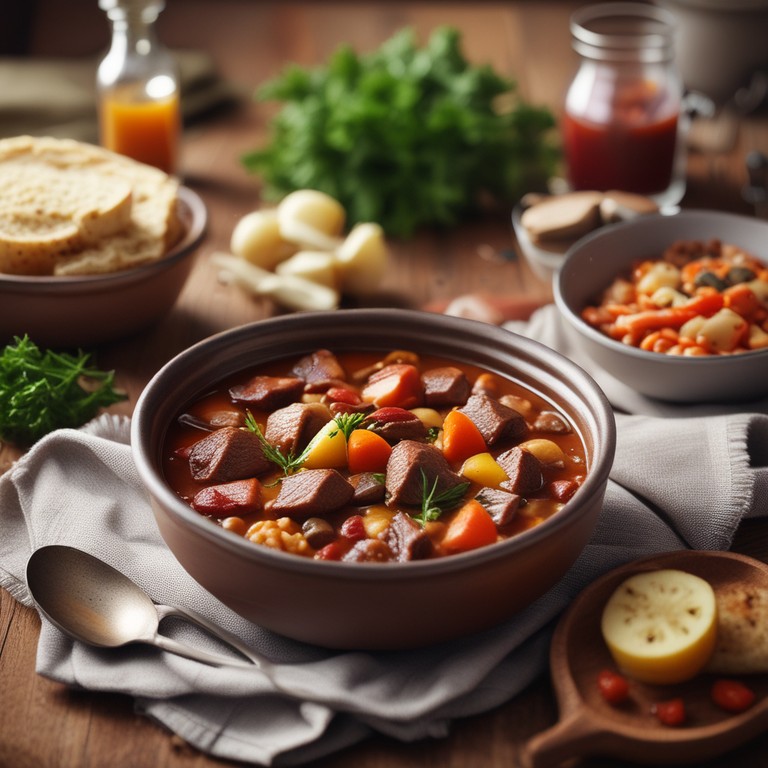 Ragoût de Boeuf aux Légumes et Bacon