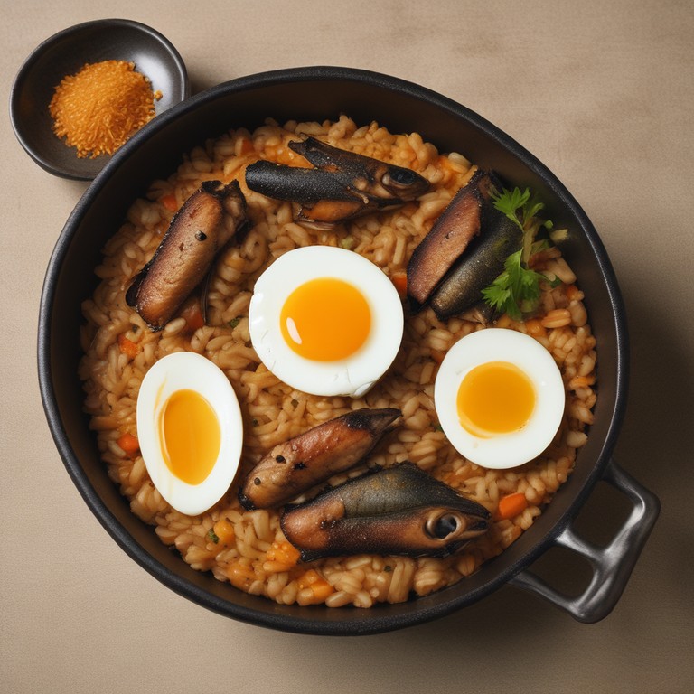 Curried Brown Rice with Kippered Sardines