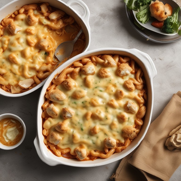 Protein-Packed Chicken and Cheese Pasta Bake