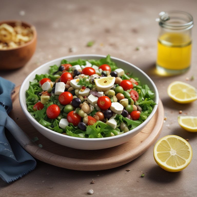 Greek Fava Bean Salad with Lemon Vinaigrette