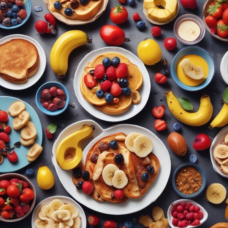 Весёлый детский завтрак