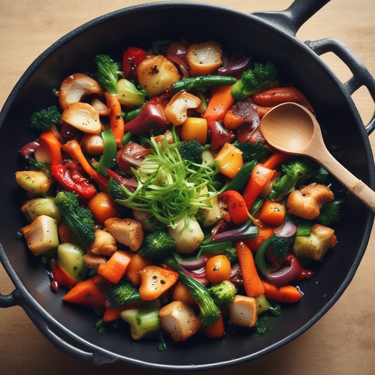 Knuspriges Gemüse mit Sojasauce