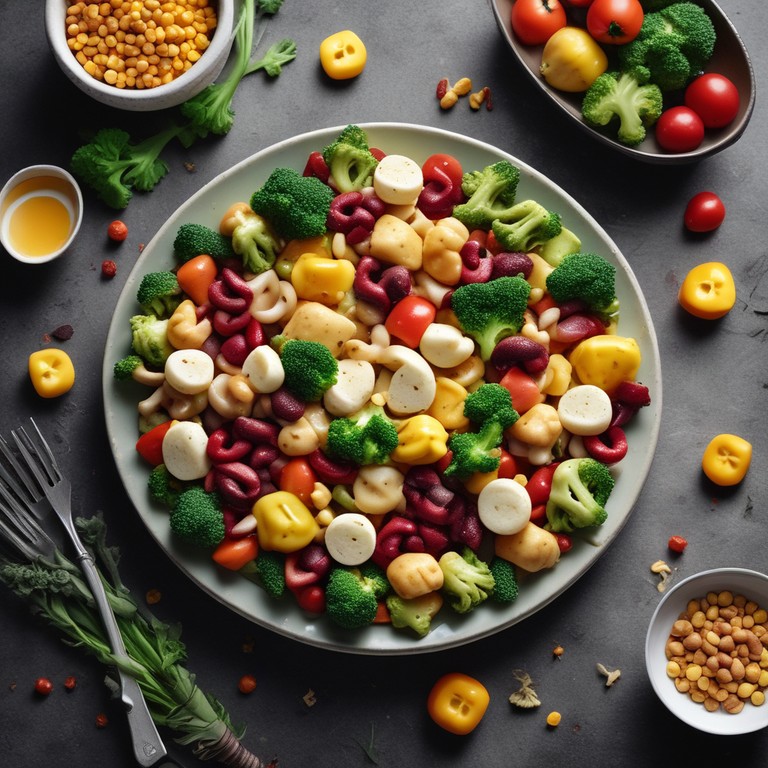 Bunter Gemüse-Gnocchi-Salat