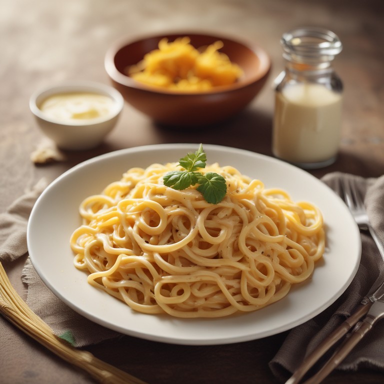 Macarrão Cabelo de Anjo com Molho de Queijos