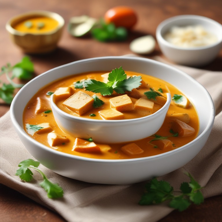 Oil-Free Paneer Curry for Rice Combination