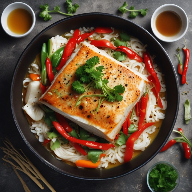Asiatisches Einfaches Fischrezept