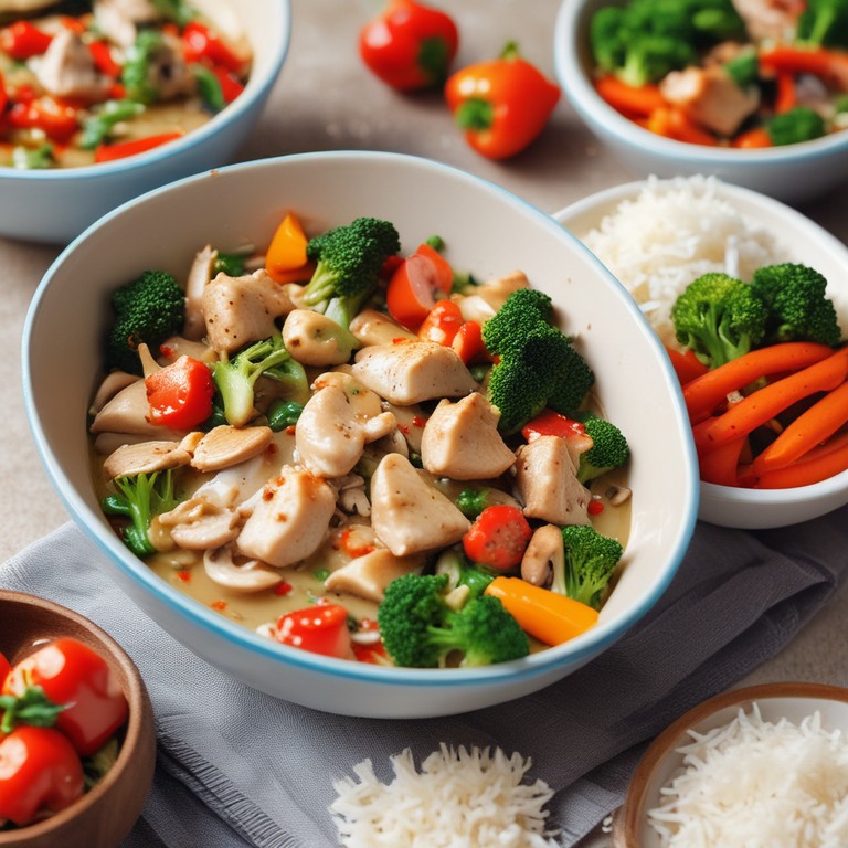 Asiatisches Gemüse mit Fisch