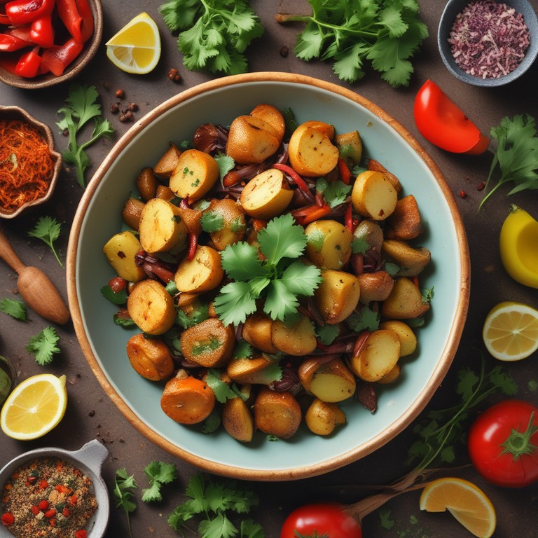 Spiced Potato and Vegetable Stir-Fry