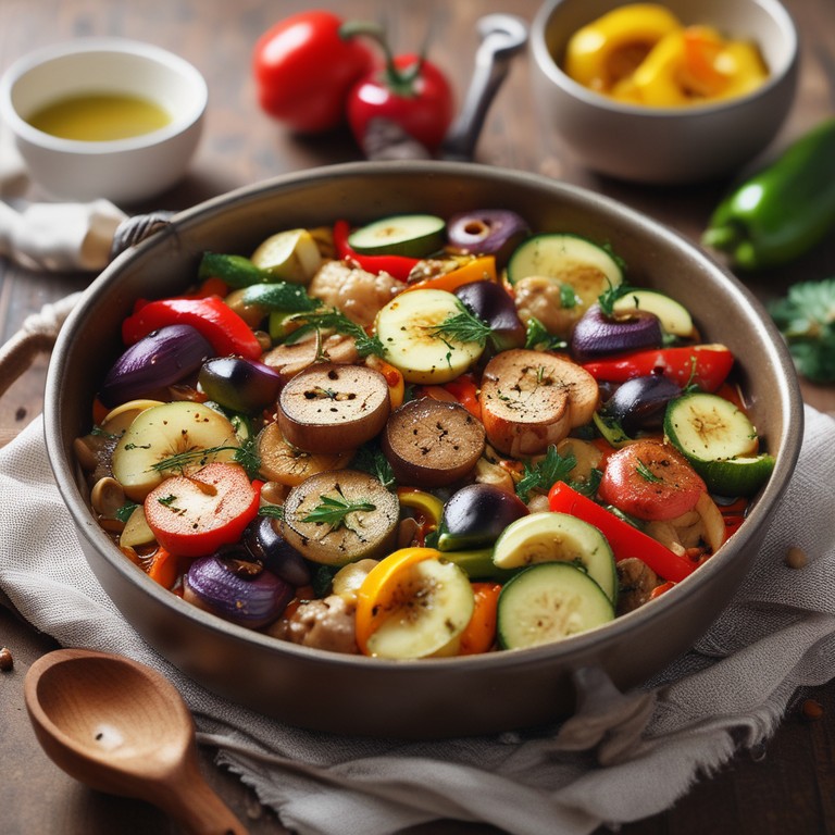 Vegetarische Gemüsepfanne