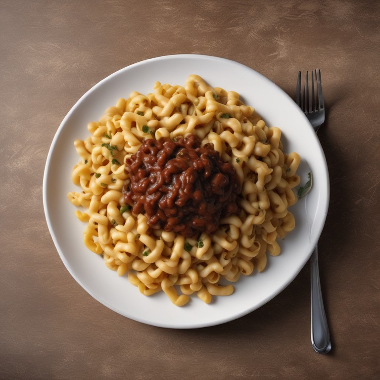 Spätzle mit Dunkler Soße