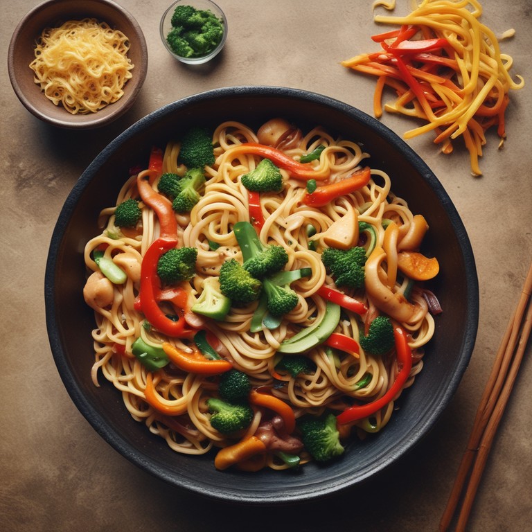 Asiatische Gemüse-Nudeln