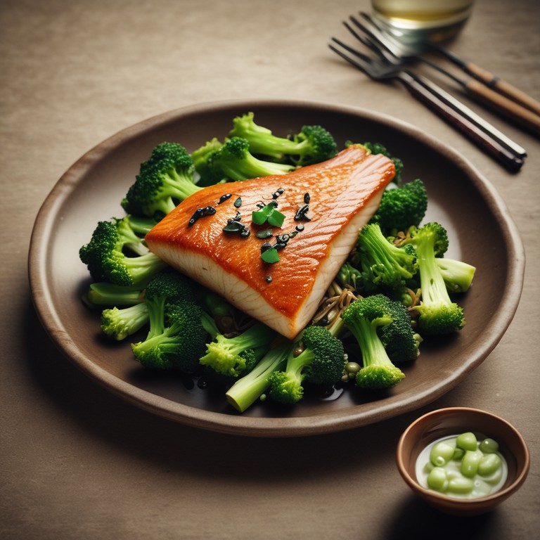 Asiatischer Fisch mit Brokkoli