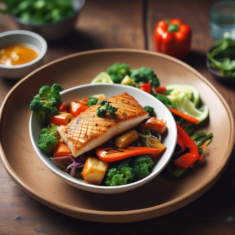 Asiatisches Fischgericht ohne Tomaten