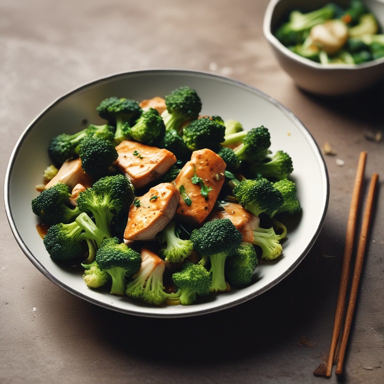 Asiatischer Brokkoli-Fisch
