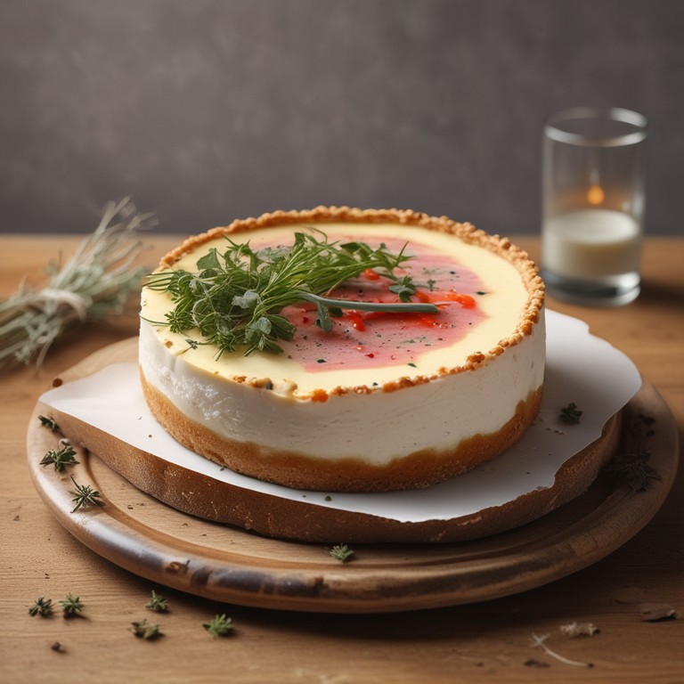 Cheesecake au Thym et Truite Arc-en-Ciel