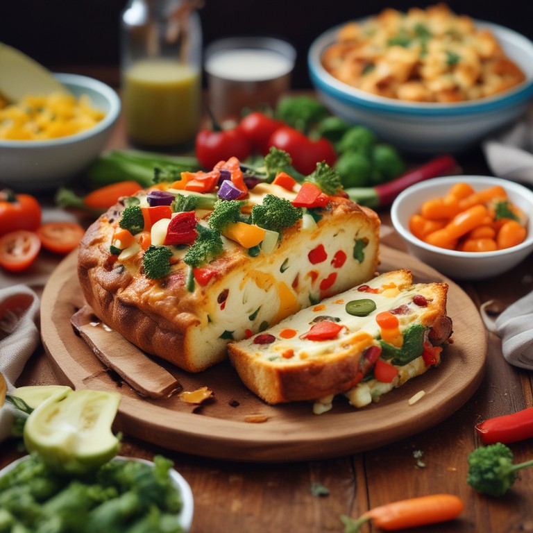 Cheesy Veggie Stuffed Bread