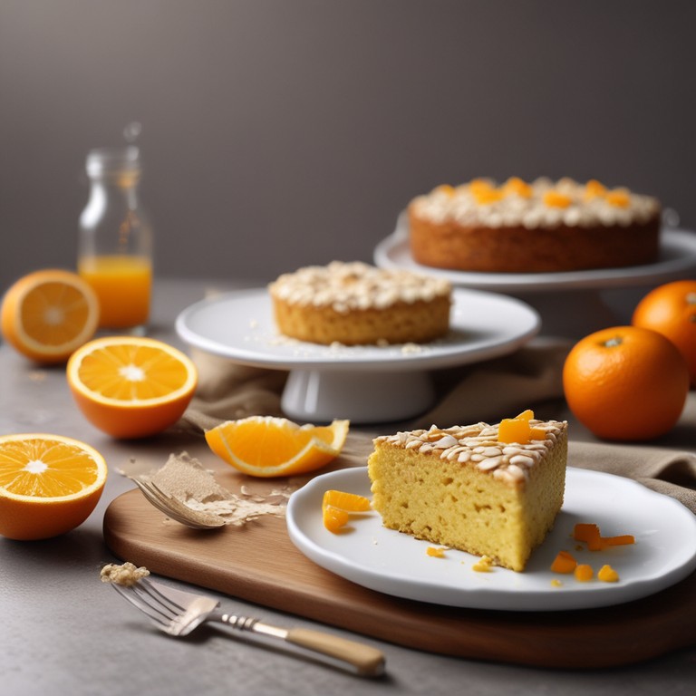 Bizcocho de Naranja y Avena