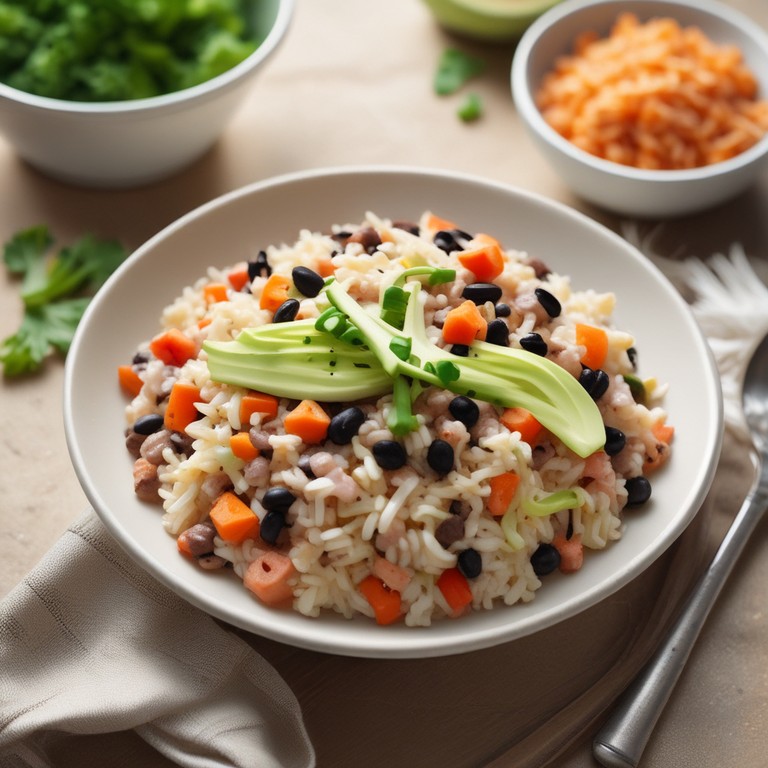 Arroz de Morcela com Feijão Preto