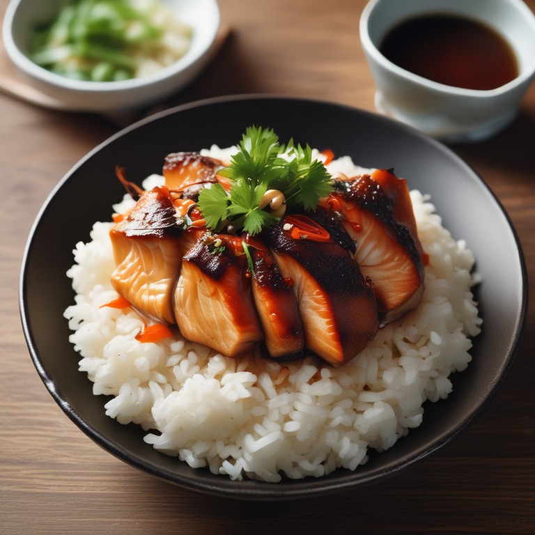 Japanischer Fisch mit Karotten