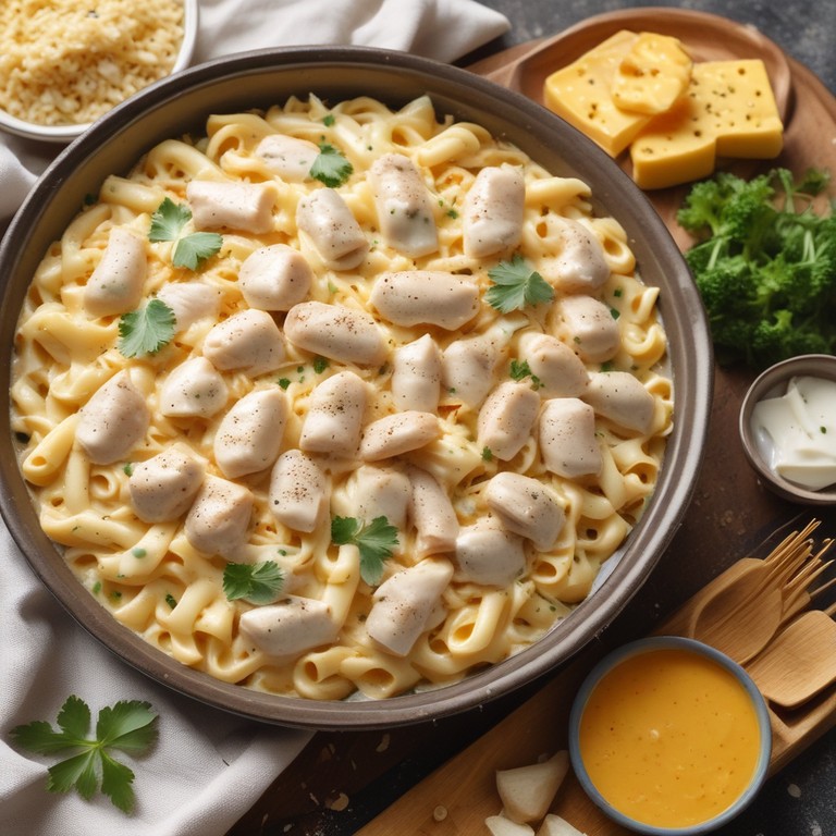 Creamy Ranch Chicken Pasta Bake