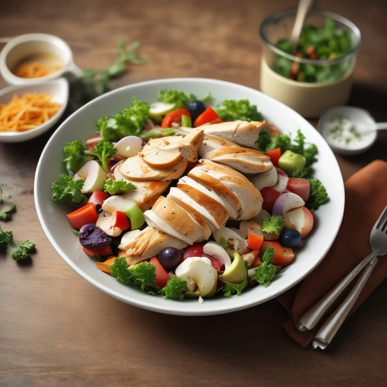 Ensalada de Pollo y Vegetales