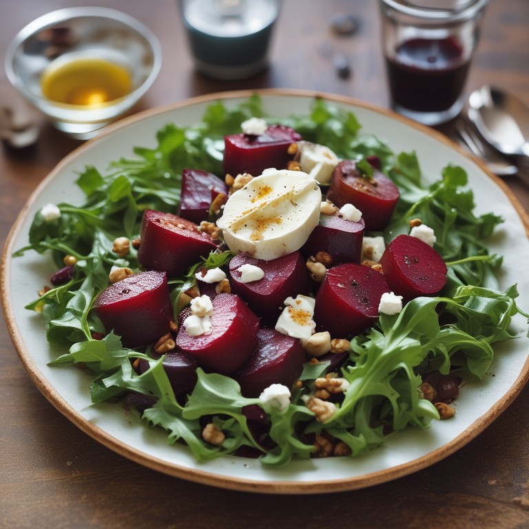 Roasted Beetroot Salad with Feta and Walnuts