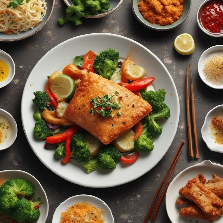 Knusprig Gebratener Fisch mit Asiatischer Note