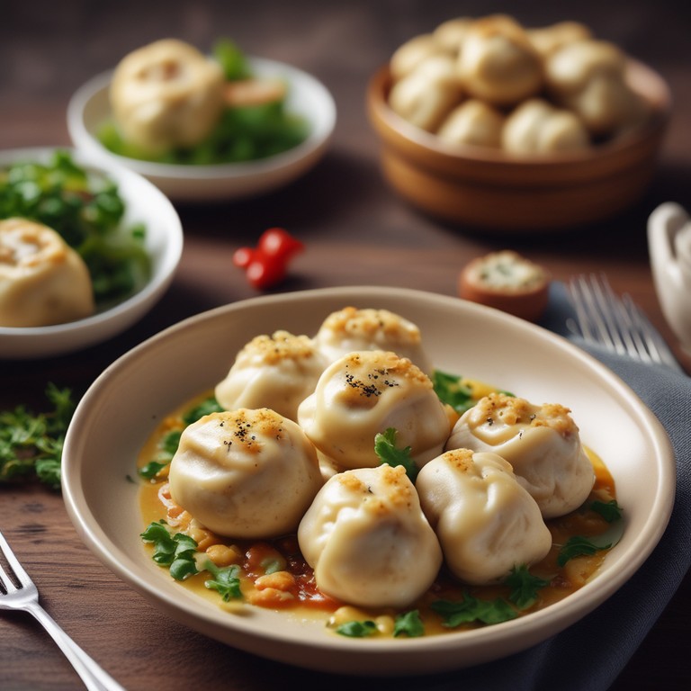 Herzhafte Teigtaschen mit Fleischfüllung