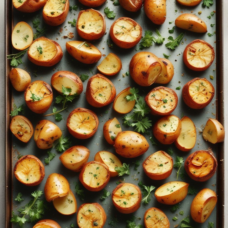 Crispy Garlic Roasted Potatoes