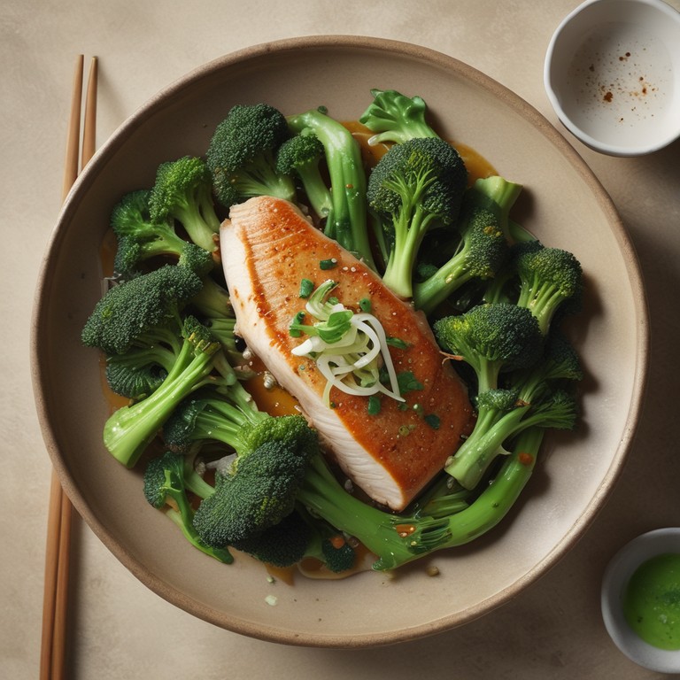 Asiatischer Brokkoli-Fisch