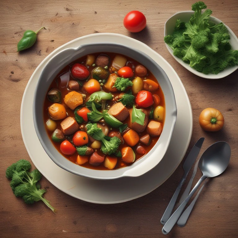 Herzhafter Gemüseeintopf ohne Tomaten und Soja