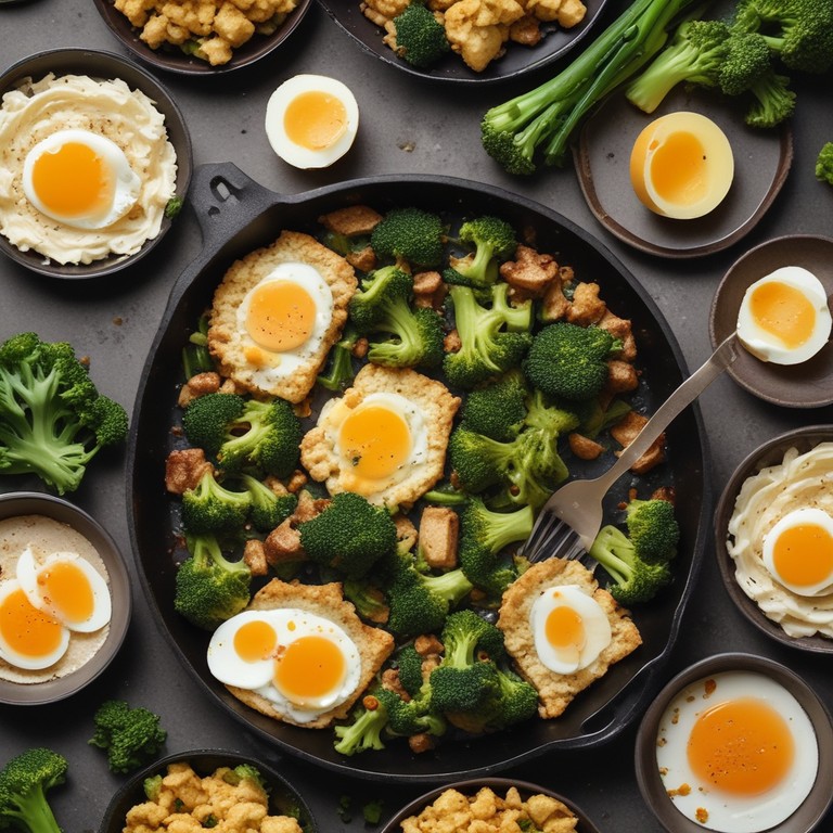 Knuspriges Brokkoli-Tofu-Rührei