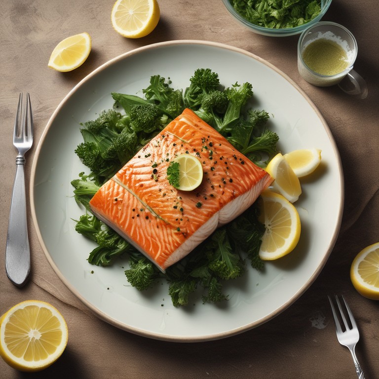 Gebratener Lachs mit Zitronen-Kräuter-Butter