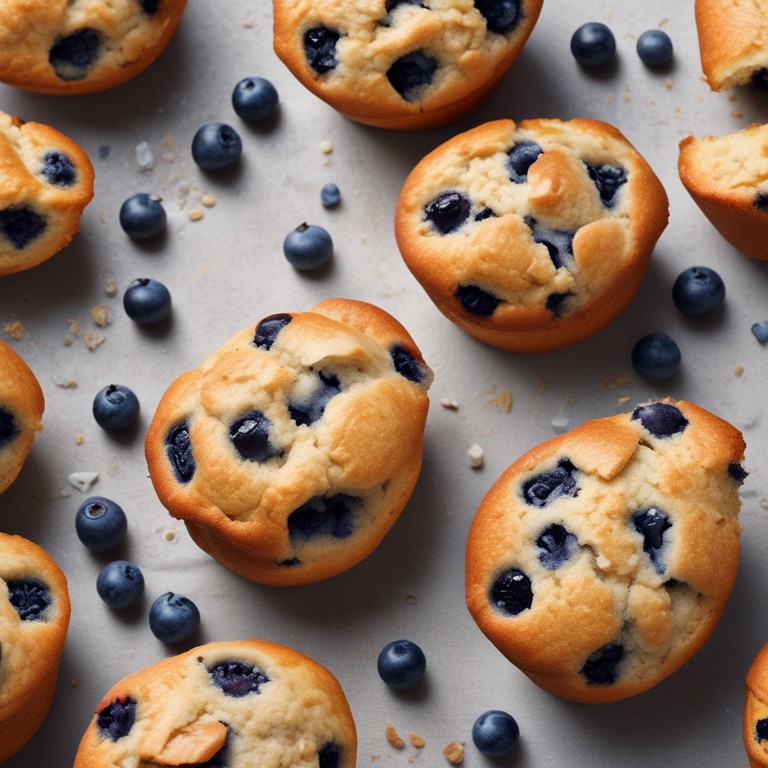 Healthy Almond Flour Blueberry Muffins