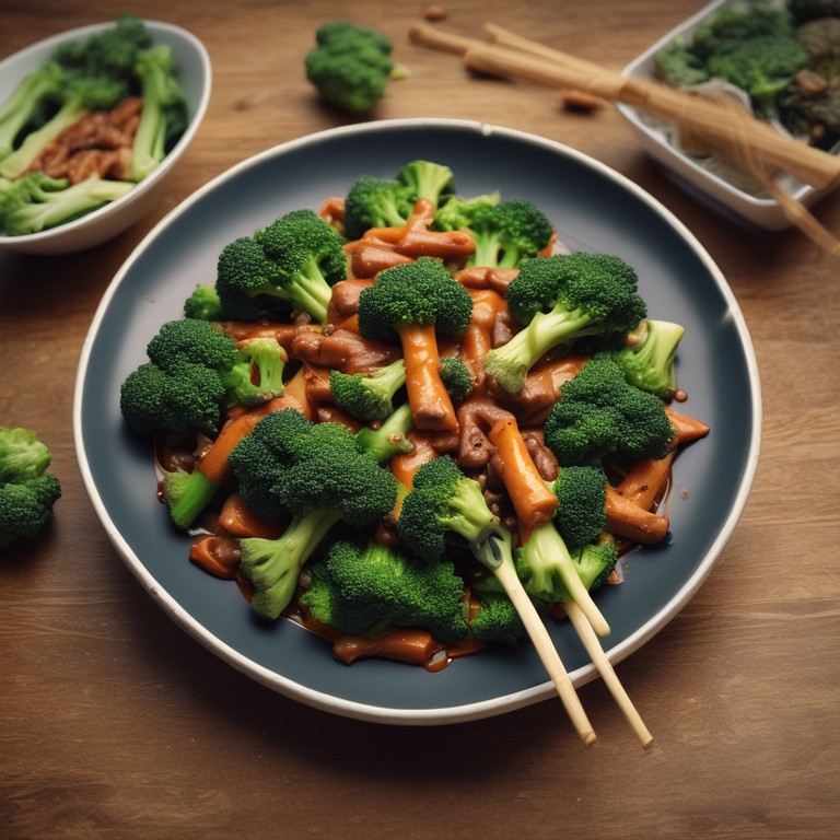 Brokkoli-Pfanne mit würziger Sauce