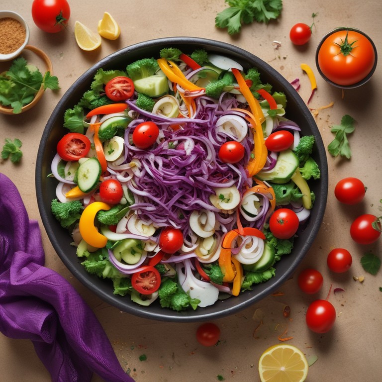 No-Cook Vegan Rainbow Salad
