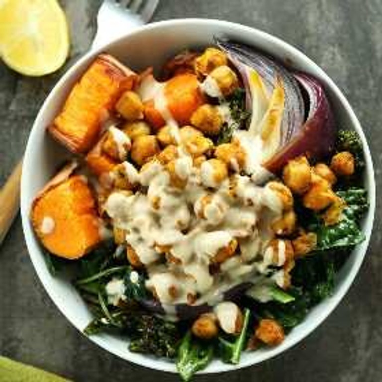 Sweet Potato Chickpea Buddha Bowl
