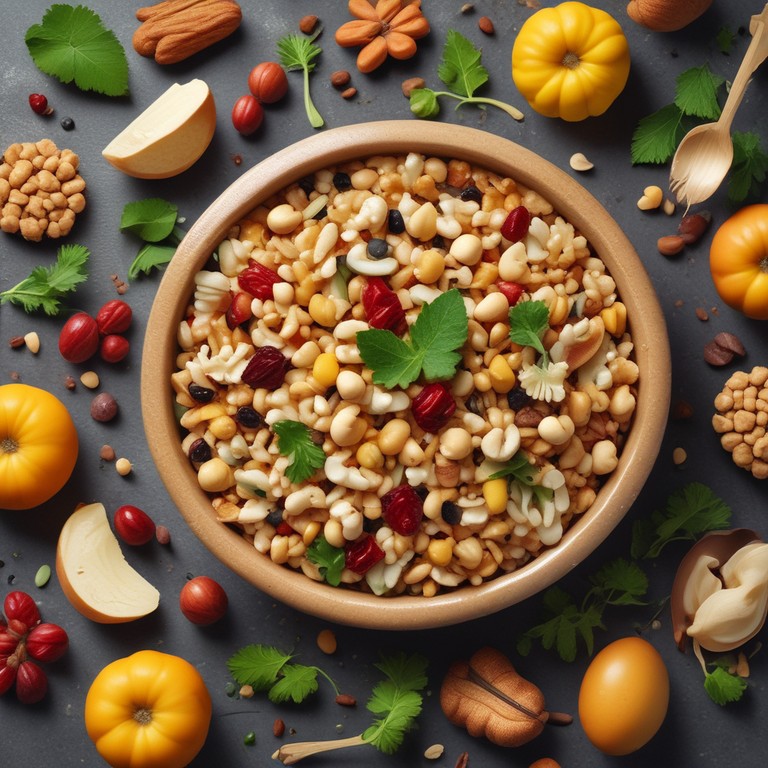 Crunchy Puffed Rice Snack Mix