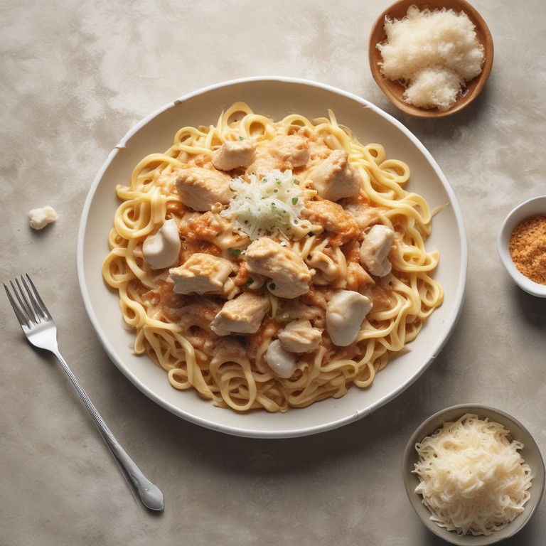 Creamy Coconut Chicken Spaghetti