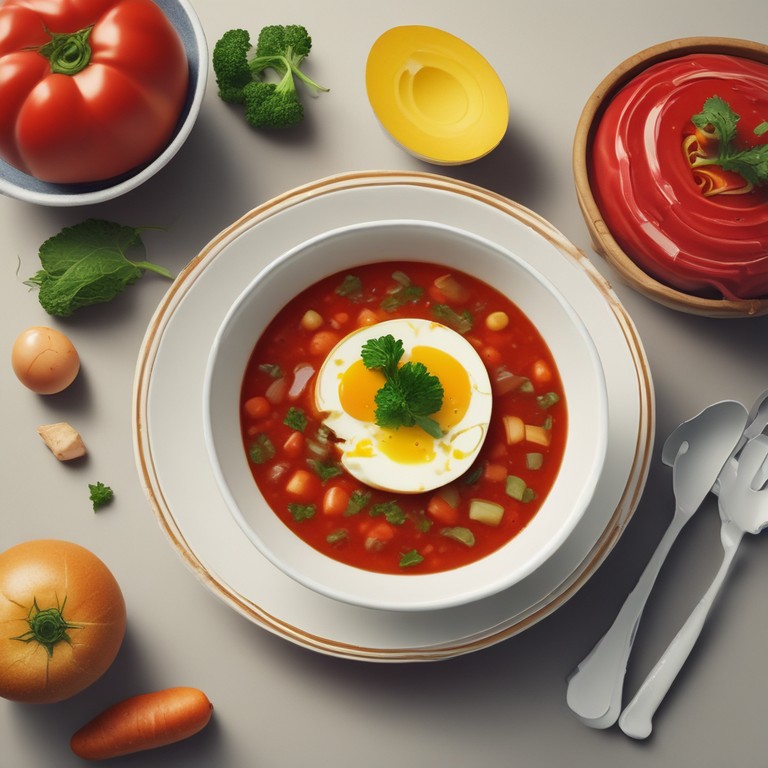 Sopa de Verduras con Huevo