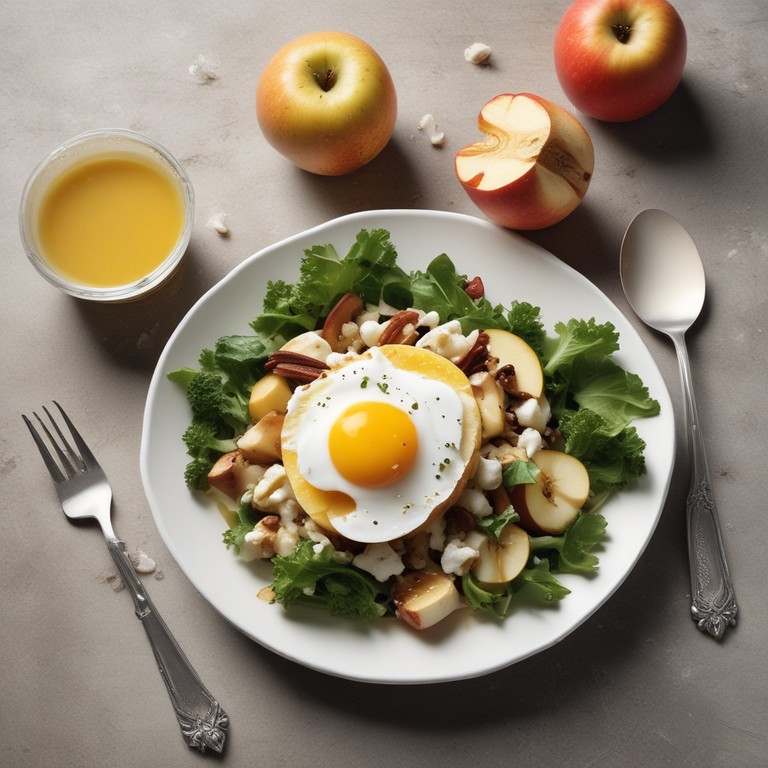 Gegrilde Appel en Ei Salade