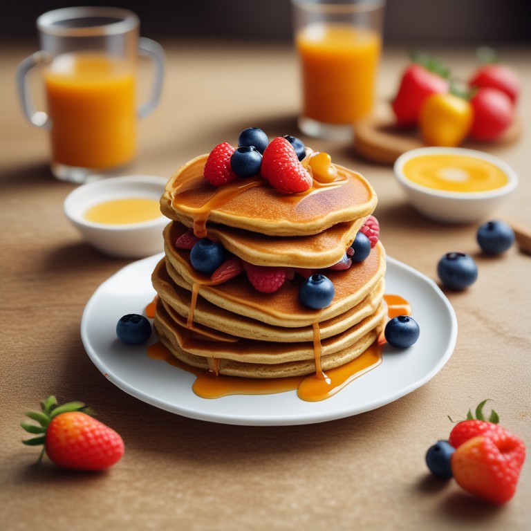 Gesunde Haferflocken-Möhren-Pfannkuchen