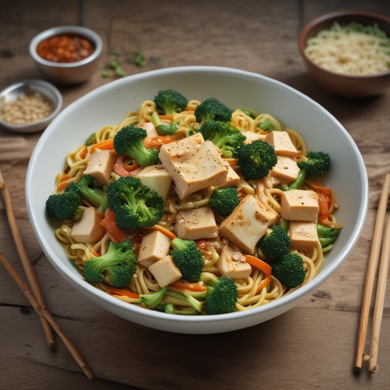 Asiatische Brokkoli-Nudeln