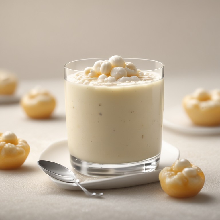 Tapioka-Pudding mit Frischen Tapioka-Perlen